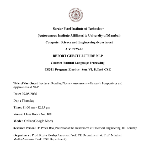 Reading Fluency Assessment – Research Perspectives and Applications of NLP