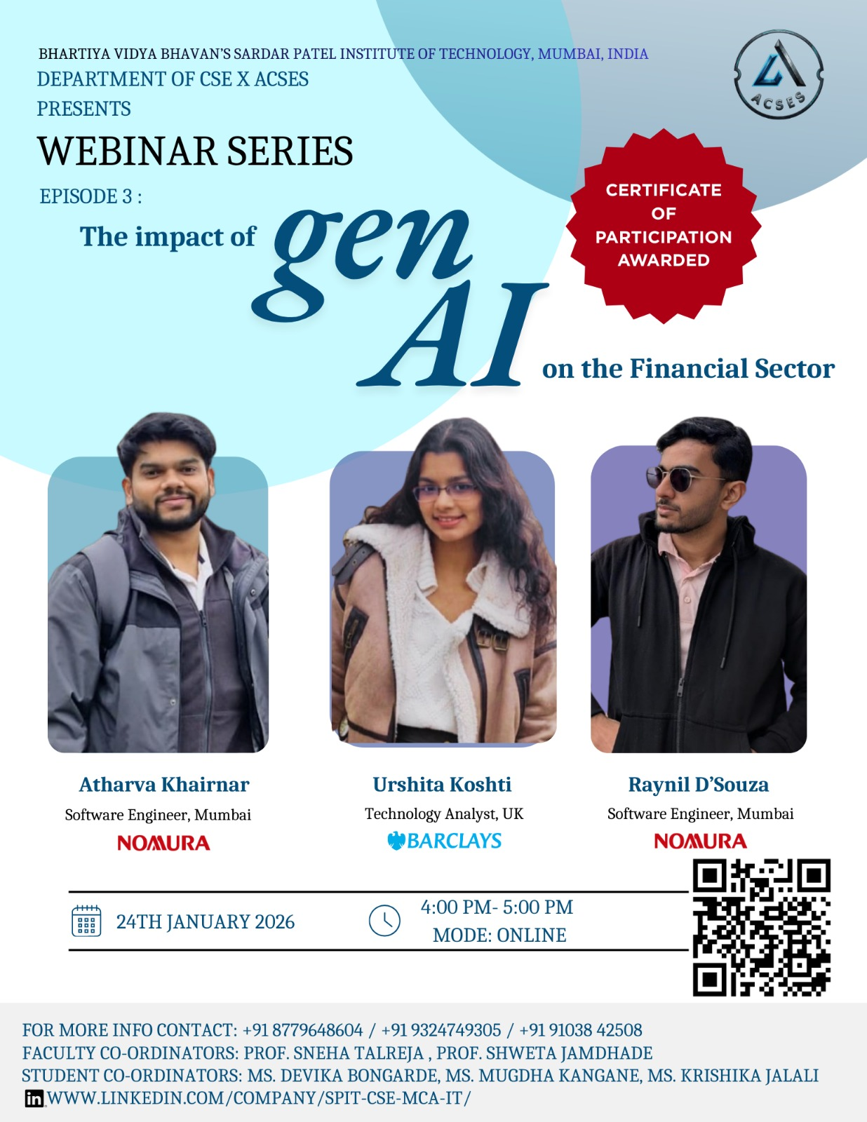 Webinar Series – Episode 3: The Impact of Generative AI on the Financial Sector